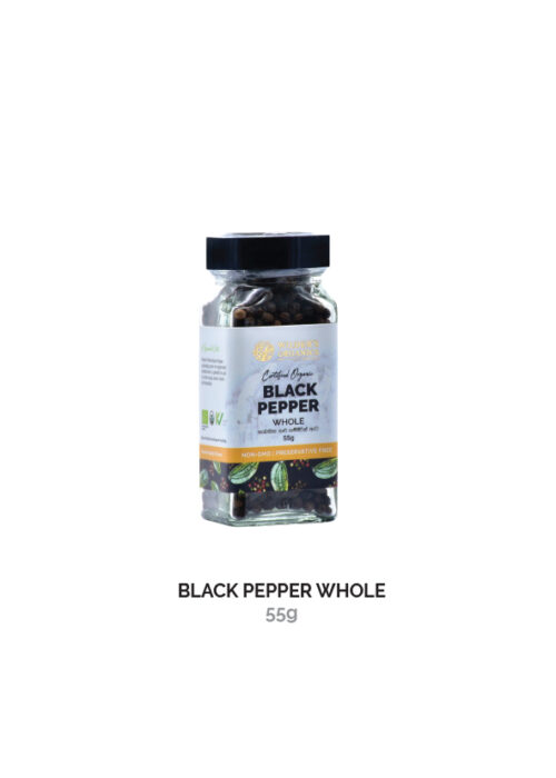 ORGANIC BLACK PEPPER WHOLE